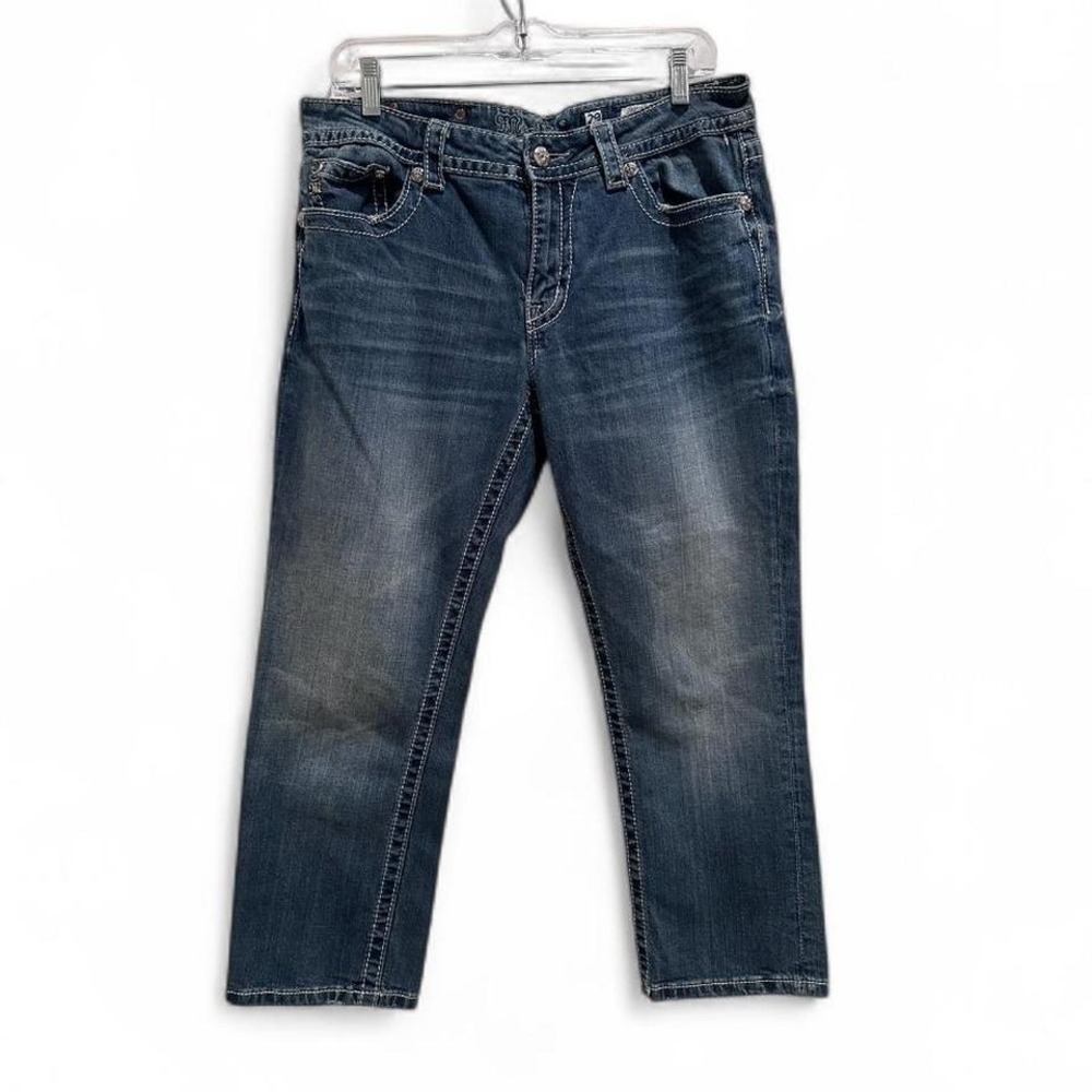 Miss Me Boyfriend Denim Capris JB5501P2‎ Y2K Grunge Western Size 29